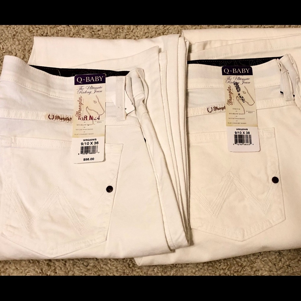NWT - Wrangler White Q Baby Jeans - Picture 5 of 7